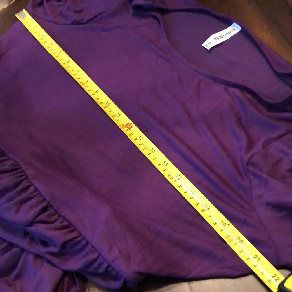 💜Zenana Outfitters plum purple comfy short sleeve t-shirt dress with pockets - Picture 10 of 10